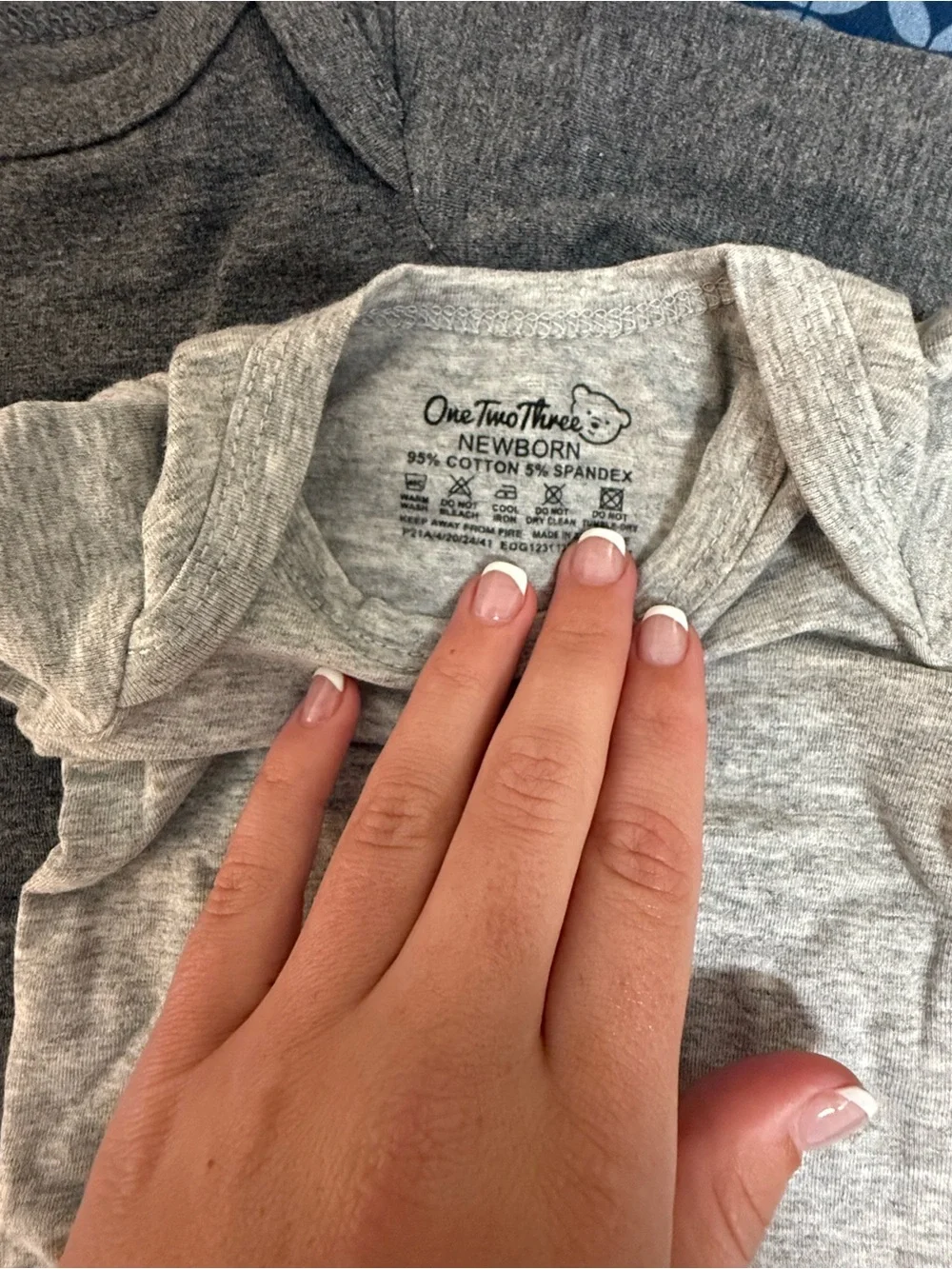 Neutral Long-Sleeve Baby One-Piece Bodysuits - Light Gray & Dark Gray